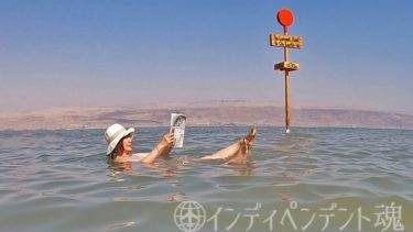 死海で日経を読む
